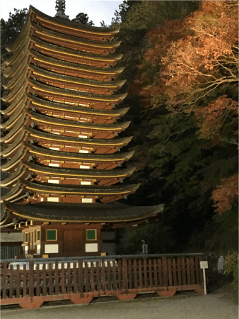談山神社のライトアップ